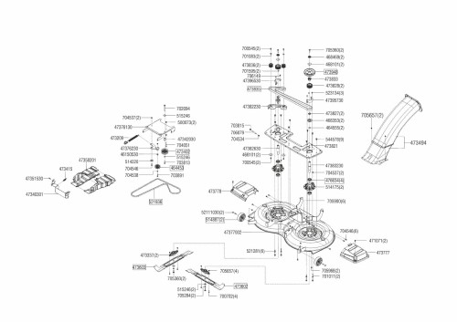 AL-KO Nóż tnący prawy T 23-125 - 473603