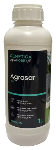 Glifosat AGROSAR 360 SL 1l HOBBY dla użytkowników nieprofesjonalnych