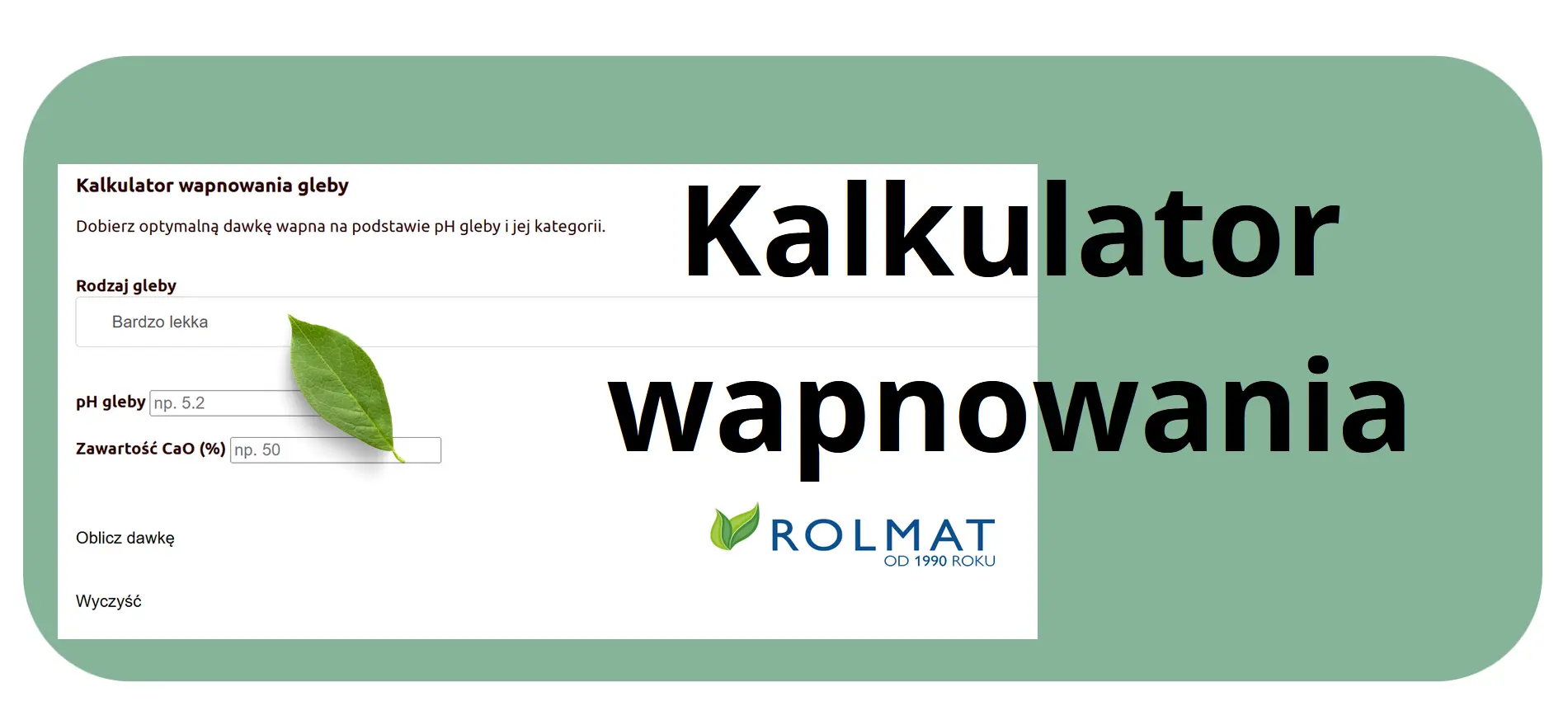 Kalkulator wapnowania
